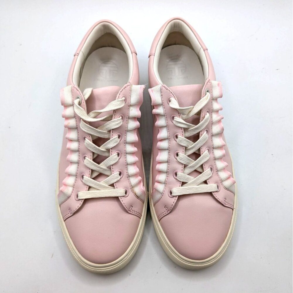 Tory Burch Sport Pink and White Ruffle Sneakers Women's 9M - Picture 9 of 11